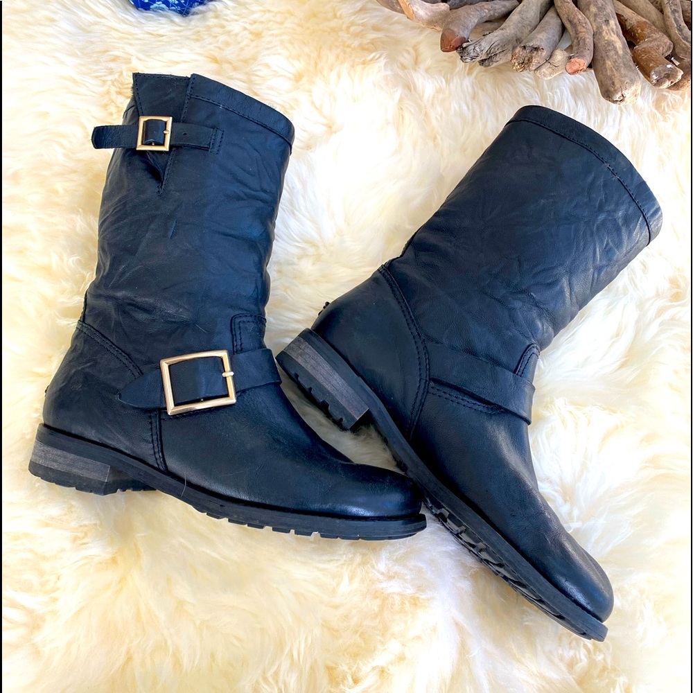 Jimmy Choo Biker Boots Blk Sz9